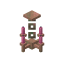 Waxed Exposed Pink Copper Chandelier icon