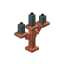 Waxed Gray Copper Candelabra icon