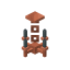 Waxed Gray Copper Chandelier icon