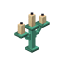 Waxed Oxidized Copper Candelabra icon
