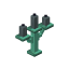 Waxed Oxidized Gray Copper Candelabra icon