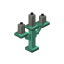 Waxed Oxidized Light Gray Copper Candelabra icon