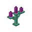 Waxed Oxidized Magenta Copper Candelabra icon
