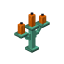 Waxed Oxidized Orange Copper Candelabra icon