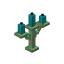 Waxed Weathered Cyan Copper Candelabra icon