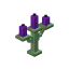 Waxed Weathered Purple Copper Candelabra icon