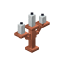 Waxed White Copper Candelabra icon
