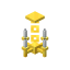 White Golden Chandelier icon