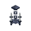 White Iron Chandelier icon