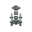 White Silver Chandelier icon