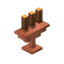 Candleholder Copper Brown icon