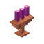 Candleholder Copper Magenta icon
