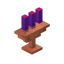 Candleholder Copper Purple icon