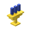Candleholder Golden Blue icon