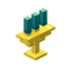 Candleholder Golden Cyan icon