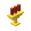Candleholder Golden Red icon