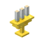 Candleholder Golden White icon