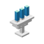 Candleholder Iron Light Blue icon