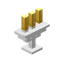 Candleholder Iron Yellow icon