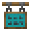 Cyan Hanging Canvas Sign icon