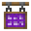 Purple Hanging Canvas Sign icon