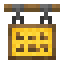 Yellow Hanging Canvas Sign icon