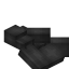 Black Longer Flat Roof Slab icon