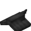 Black Longer Top Flat Roof icon