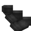 Black Longer Flat Roof icon