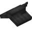 Black Longer Top Flat Roof Block icon