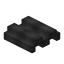 Black Low Roof Tile Block icon
