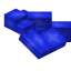 Blue Longer Flat Roof Block icon
