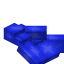Blue Longer Flat Roof Slab icon