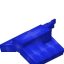 Blue Longer Top Flat Roof icon