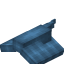 Cyan Longer Top Flat Roof icon