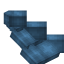 Cyan Longer Flat Roof icon