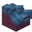Cyan Longer Roof Block (Crimson) icon