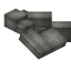 Gray Longer Flat Roof Block icon