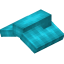 Light Blue Top Flat Roof Block icon