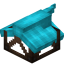 Light Blue Longer Top Flat Roof Block (Framed) icon