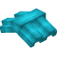 Light Blue Top Roof Block icon