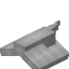 Light Gray Longer Top Flat Roof icon