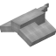 Light Gray Longer Top Flat Roof Block icon