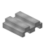 Light Gray Low Roof Tile Block icon