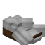 Light Gray Longer Roof Slab (Dark Oak) icon