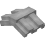 Light Gray Top Roof Block icon