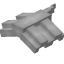 Light Gray Longer Top Roof Block icon