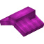 Magenta Top Flat Roof Block icon