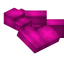 Pink Longer Flat Roof Block icon