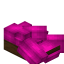 Pink Longer Roof Slab (Dark Oak) icon